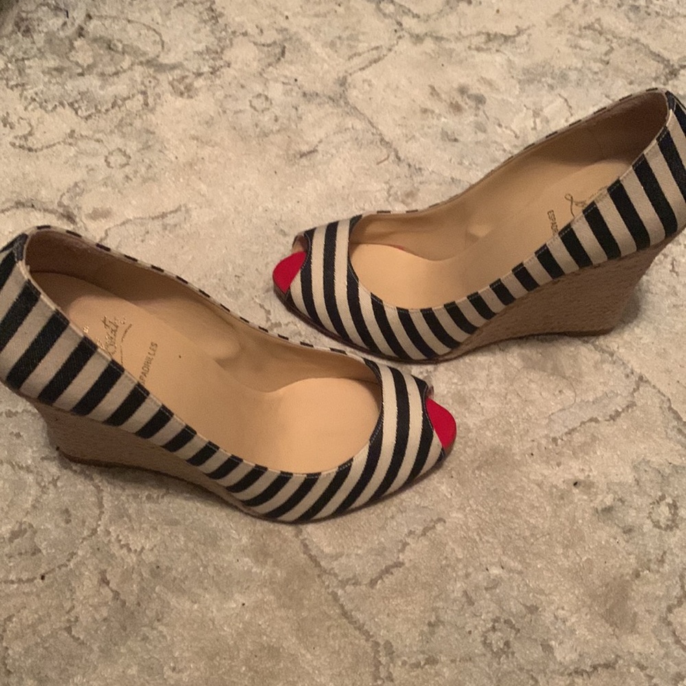 Christian Louboutin espadrilles/ wedge - Nautical vacation - Picture 12 of 12